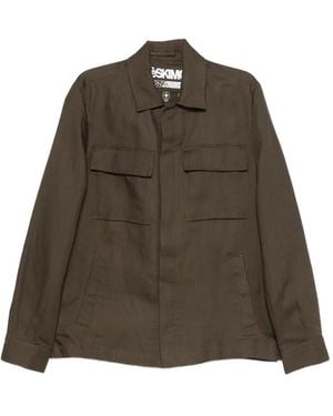 Heskimo Linen Buttoned Jacket - Brown