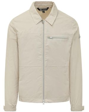 Moose Knuckles Zip-Pocket Shirt Jacket - White