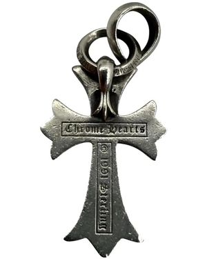 Chrome Hearts Cross-Design Pendant - White