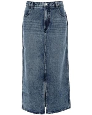 Isabel Marant Jupe Faharia En Jean - Blue