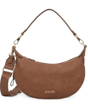 Liu Jo Small Logo-Plaque Bag - Brown