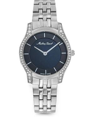 Mathey-Tissot Tacy Crystal-Embellished 32Mm Watch - Blue