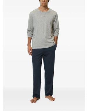 Marc O' Polo Pijama Mix & Match Con Logo Y Cordones - Gris