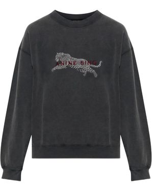 Anine Bing Spencer Sweatshirt - Black