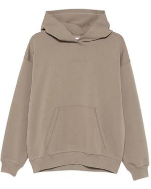 J.Lindeberg Cove Hooded Pouch Pocket Sweatshirt - Natural