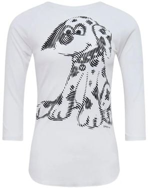 OPEN YY Pet Club Dalmatian Doodle T-Shirt - White