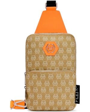 Philipp Plein Cross Body Bag Jacquard Monogram - Natural
