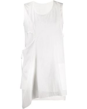 Y's Yohji Yamamoto Asymmetric Sleeveless Tunic - White