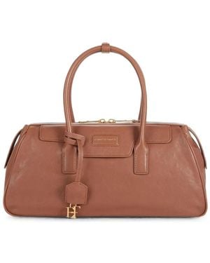 Elisabetta Franchi Medium Boston Bag - Brown