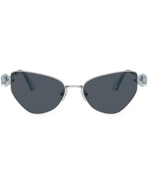 Swarovski Crystal-Embellished Cat-Eye Sunglasses - Blue