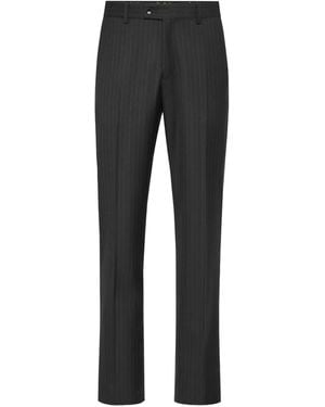 Billionaire Gessato Classic Joy Pinstripe Trousers - グレー