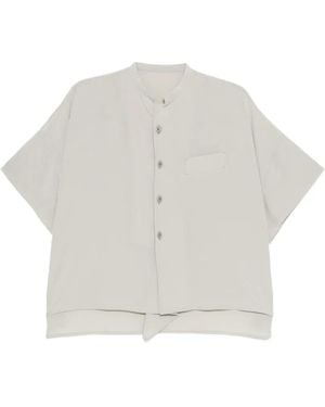 Y's Yohji Yamamoto Crepe-De-Chine Shirt - White