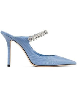 Jimmy Choo Mules Big con tacón de 100 mm - Azul