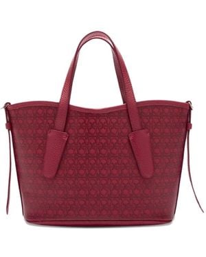 Coccinelle Monogram-Pattern Tote Bag - Purple