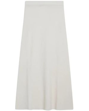 Max Mara Stretch-Knit Flared Skirt - White
