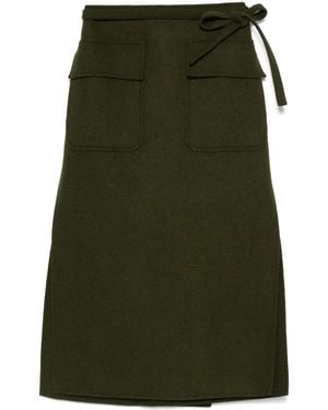 Gucci Wrap Maxi Skirt - Green