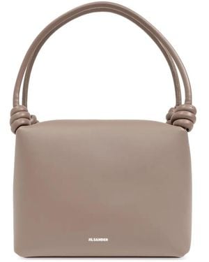 Jil Sander ノットディテール ハンドバッグ - グレー