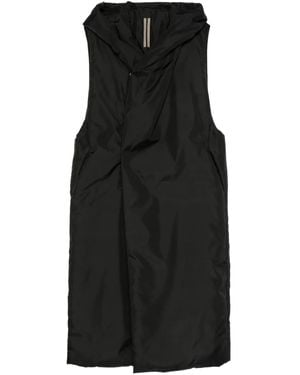Rick Owens Sleeveless Padded Coat - Black