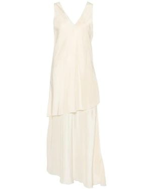 Barena Nova Pura Double-Layer Midi Dress - White