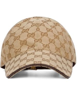 Gucci Gg Cotton Canvas Baseball Hat - Natural
