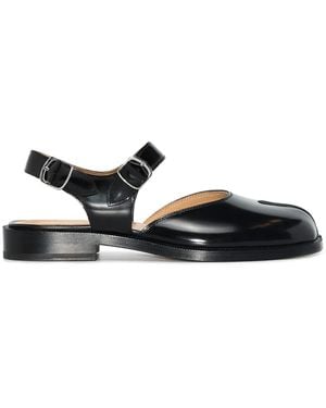Maison Margiela Women Strap Tabi Sandal Flats - Black