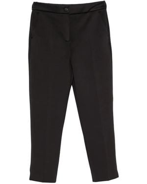 Max Mara Feroce Elasticated-Waistband Slim-Fit Pants - Black