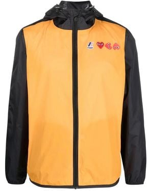 COMME DES GARÇONS PLAY X K-way Claude フーデッド ジャケット - オレンジ