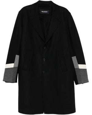 Neil Barrett Abrigo con botones - Negro