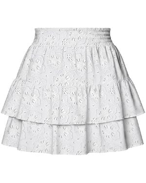 MC2 Saint Barth Eivissa Embroidered Tiered Skirt - White