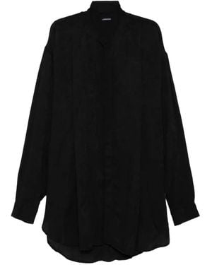 Julius Camisa Con Pinzas - Negro