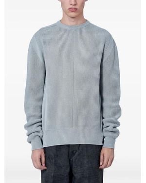 Rick Owens Ribbed-Knit Wool Jumper - Grey