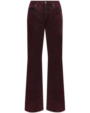 McQueen Ausgestellte Jeans - Rot