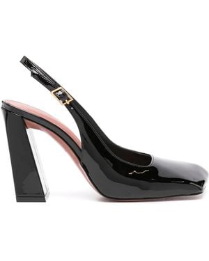 AMINA MUADDI Charlotte 95Mm Slingback Pumps - Nero