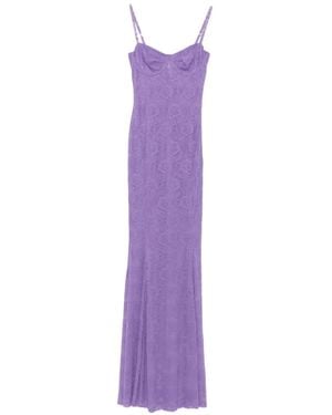 Norma Kamali Underwire Fishtail Gown - Purple