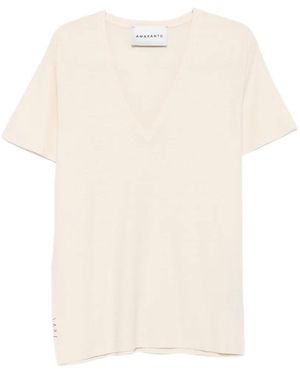 Amaranto V-Neck T-Shirt - White
