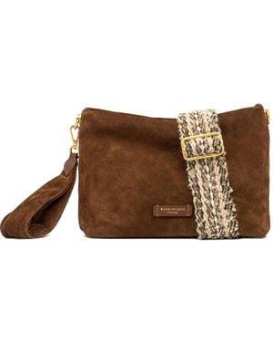 Gianni Chiarini Brenda スエード クラッチバッグ - ブラウン