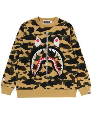 A Bathing Ape Shark 1St Camo Jumper - Multicolour