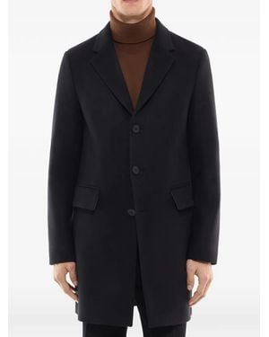 Fursac Button-Fastening Overcoat - Blue