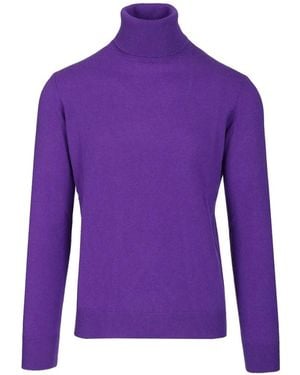 Al Duca d'Aosta Roll-Neck Jumper - Purple