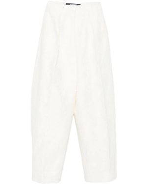 Jacquemus Le Curvo Tweed-Hose - Weiß