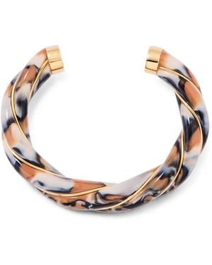 Aurelie Bidermann Diana Twisted-Resin Bracelet - Pink