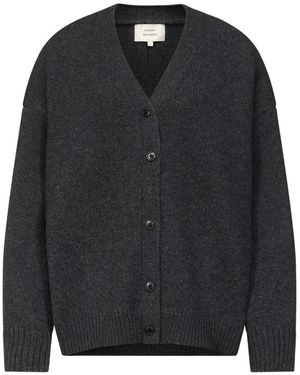 Loulou de Saison Duca Oversized V-Neck Cardigan - Black