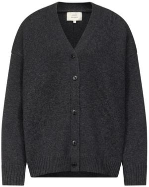 Loulou de Saison Duca Oversized V-Neck Cardigan - Black