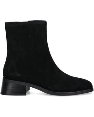 Vagabond Shoemakers 47Mm Blanca Square-Toe Ankle Boots - Black