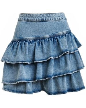 Essentiel Antwerp Ja Ruffled Skirt - Blue