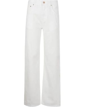 Aspesi Wide Leg 5Pockets Denim - White