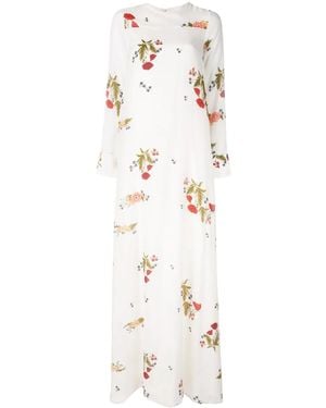 Macgraw Soiree Floral Print Dress - White