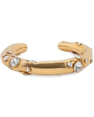 Dries Van Noten Bracciale Con Strass - Metallizzato