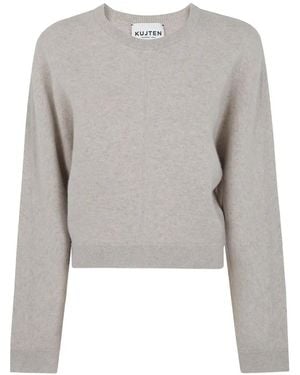 Kujten Jersey Con Cuello Redondo - Gris