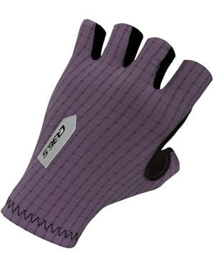 Q36.5 Dottore Pro Summer Textured Fingerless Gloves - Purple